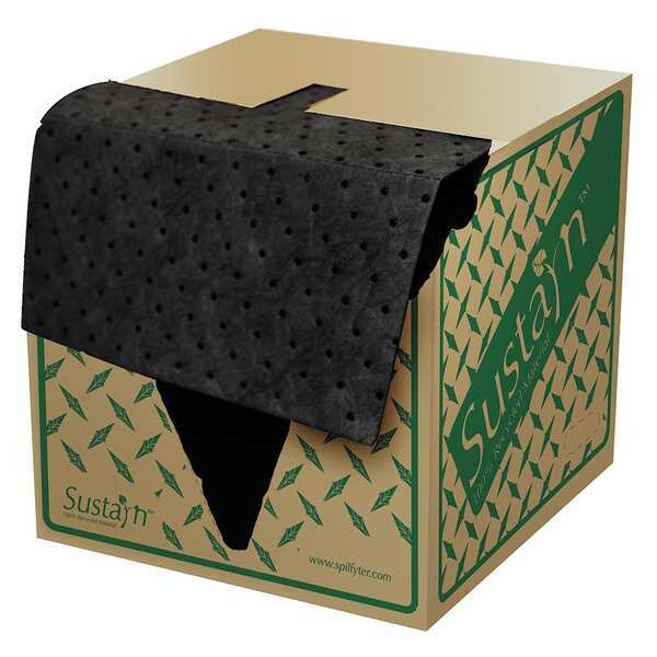 Sustayn By Spilfyter Sorbents, 27 gal, 16 in x 18 in, Universal, Black, Polypropylene - USR-75