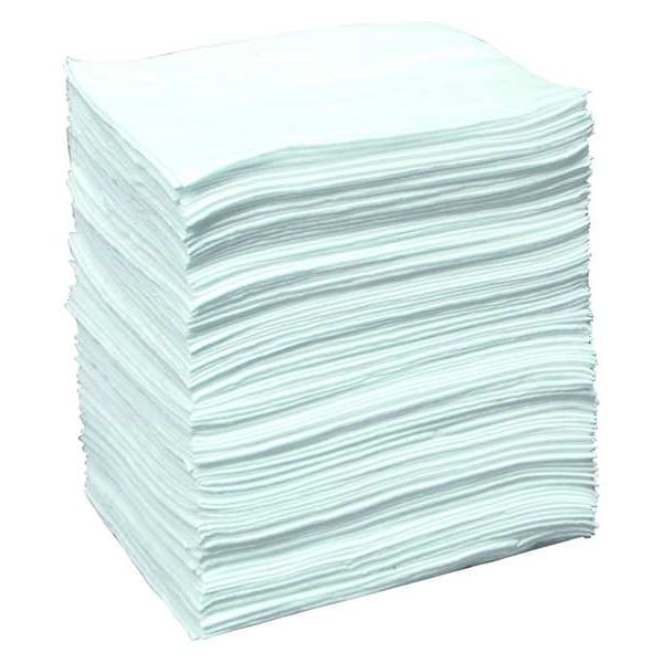 Brady Sorbents, 26 gal, 15 in x 19 in, Oil, White, Polypropylene - SR100