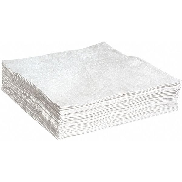 Spilltech Sorbents, 45 gal, 30 in x 30 in, Oil, White, Polypropylene - WPKB50H