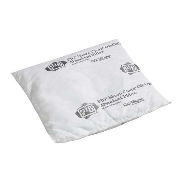 Pig Sorbents, 10 gal, 16 in x 17 in, Oil, White, Polypropylene - SKM602