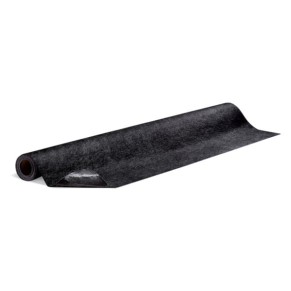 Pig Sorbents, 3 gal, 6 ft x 10 ft, Universal, Black, Polypropylene - GRP72203-BK