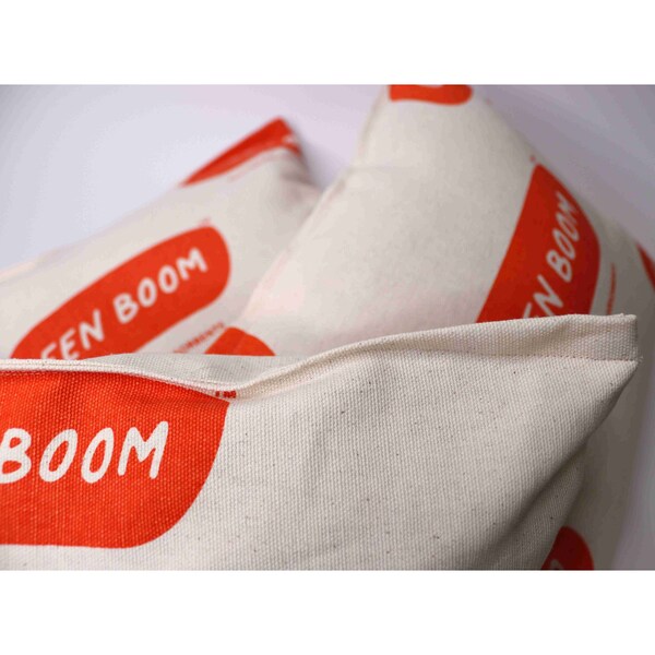 Green Boom Sorbent Pillow, 10 gal, Fuels, Oils, Beige, Wheat Straw - P1616S