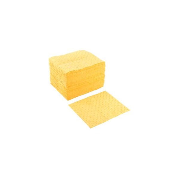Evolution Sorbent Products Hazmat Pad Heavy Weight 15 x 18 Yellow 100/Pack - 2MBYPB-BOX