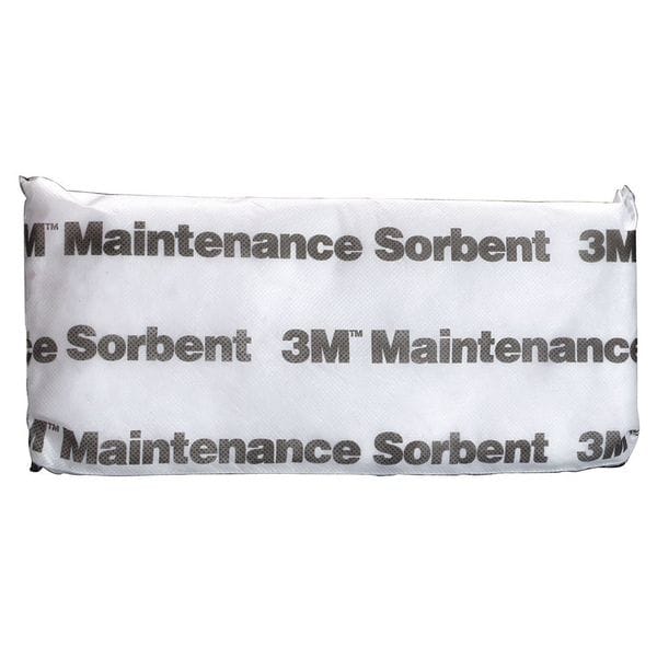 3M Sorbents, 13 gal, 7 in x 15 in, Universal, White, Polyester, Polypropylene - M-PL715
