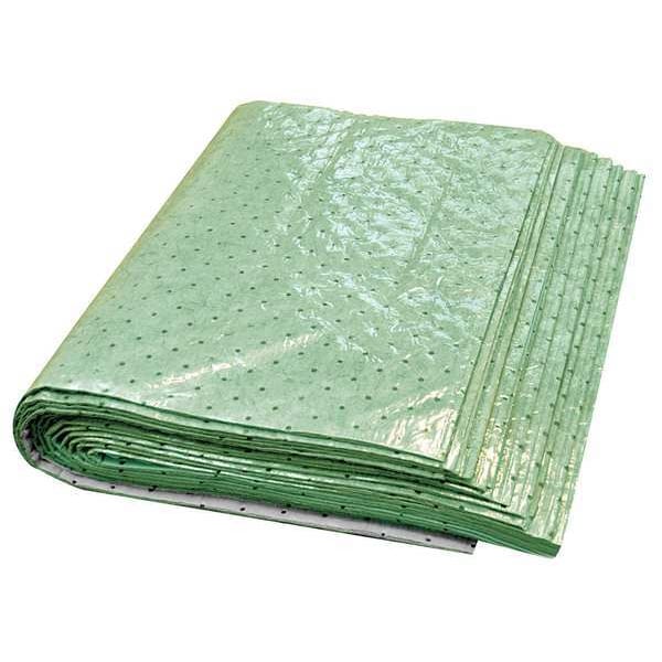 Spilfyter Sorbents, 32 gal, 32 in x 44 in, Universal, Green, Polypropylene - G-3244H