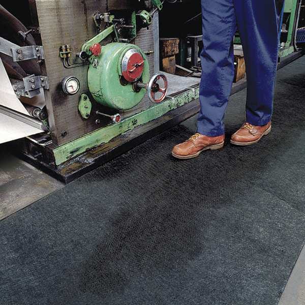 Pig Sorbents, 26 gal, 24 in x 300 ft, Universal, Black, Polypropylene - MAT247