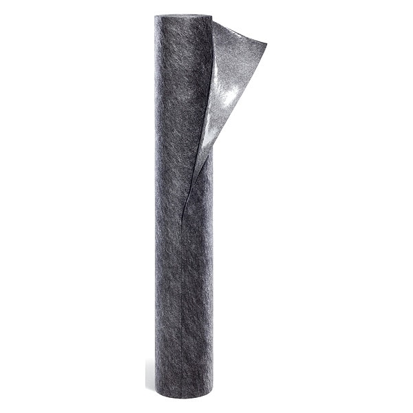 Pig Sorbents, 5 gal, 48 in x 50 ft, Universal, Gray, Polypropylene - GRP48201-GY