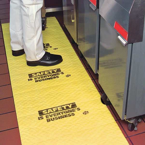Pig Sorbents, 13 gal, 24 in x 75 ft, Universal, Yellow, Polypropylene - MAT607-634