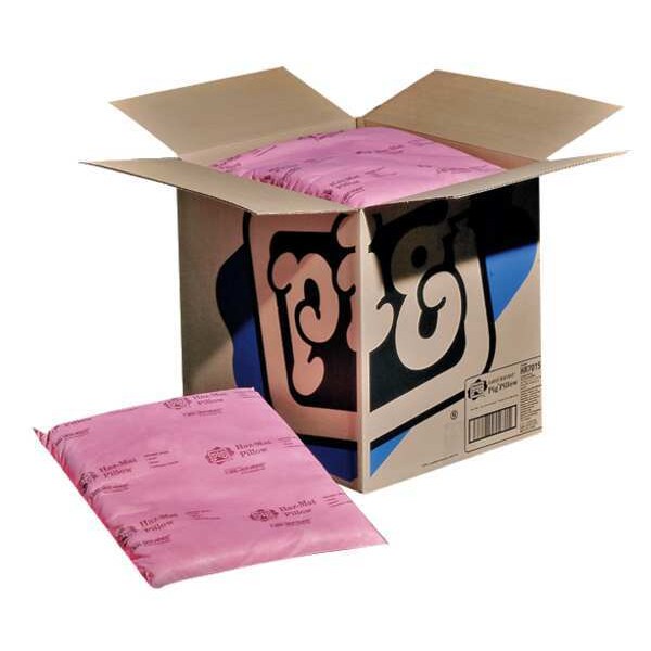 Pig Sorbents, 10 gal, 16 in x 17 in, Harsh Chemicals, Pink, Polypropylene - HR7015