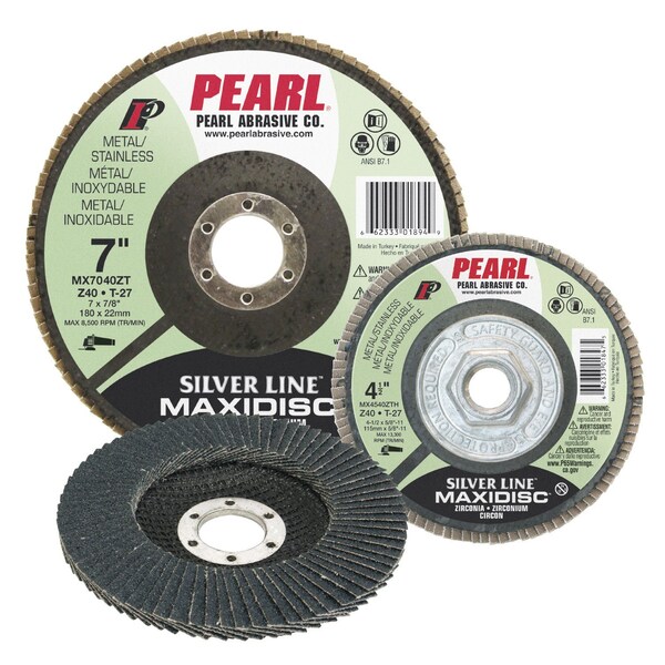 Línea de discos de láminas Pearl Silver ZC Maxidisc 5 x 5/8-11 Z40 T-27 - MX540ZTH
