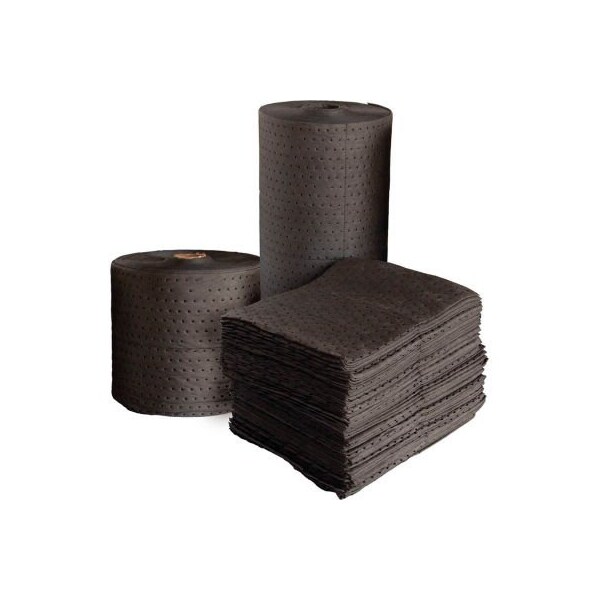 Meltblown Technologies MBT Gray Spunbond Fine Fiber Universal Heavy Weight Pads 100/Bale 18in x 15in - GSMF100