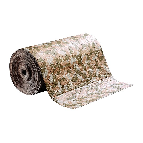 Pig Absorbent Roll, 47 gal, 32 in x 150 ft, Oils, Brown, Polypropylene - MAT437