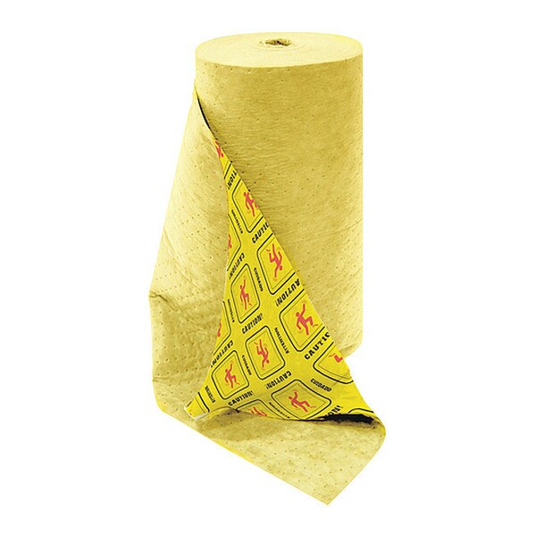 Partners Brand Hazmat Sorbent Roll, 32" x 150', Heavy, Yellow, 1/Case - SORB600