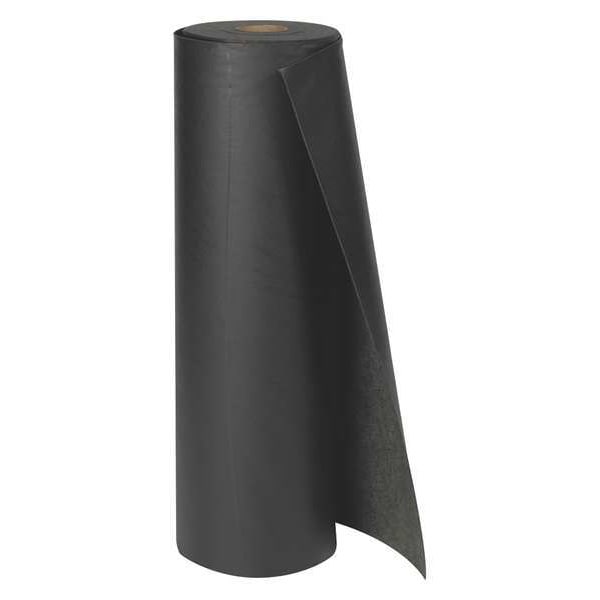 Brady Sorbents, 25 gal, 3 ft x 100 ft, Universal, Black, Polypropylene - BSM100
