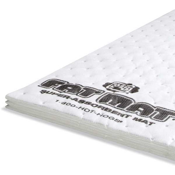 Pig Sorbents, 22 gal, 16 in x 20 in, Oil, White, Polypropylene - MAT4101
