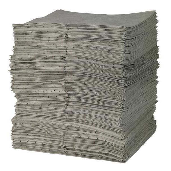 Brady Sorbents, 44 gal, 15 in x 19 in, Universal, Gray, Polypropylene - GP200-B