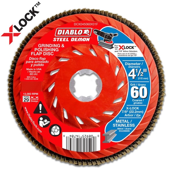 Discos de láminas Diablo para metal, 4-1/2 pulgadas de diámetro, paquete de 3 - DCX045060X03F