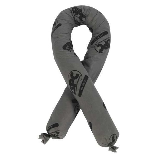 Brady Sorbents, 12 gal, 3 in x 48 in, Universal, Gray, Polypropylene - AW412