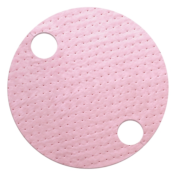 Pig HazMat Chemical Barrel Top Absorbent Mat, 25PK - MAT1504