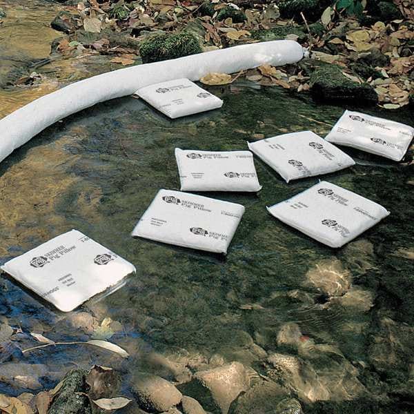 Pig Sorbents, 5 gal, 12 in x 12 in, Oil, White, Polypropylene - PIL405