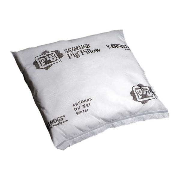 Pig Sorbents, 5 gal, 12 in x 12 in, Oil, White, Polypropylene - PIL405