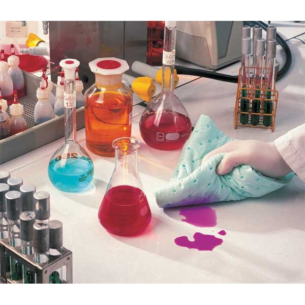 Brady Sorbents, 20 gal, 15 in x 19 in, Harsh Chemicals, Green, Polypropylene - SPCUN1719