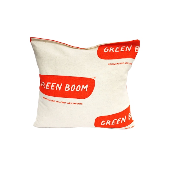 Green Boom Oil-Only Pillow, 5 gal, 10 in x 10 in, White, 100% Biomass, 10 PK - P1010S