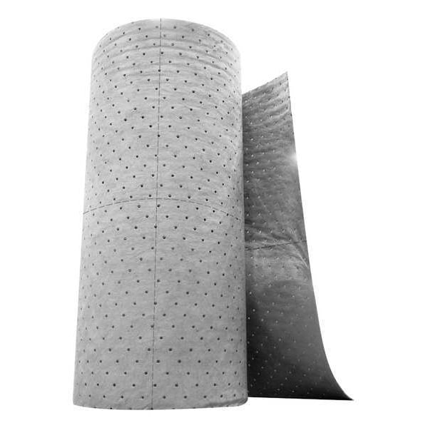 Spilfyter Sorbents, 42 gal, 32 in x 150 ft, Oil, Gray, Polypropylene - SFG-97BX