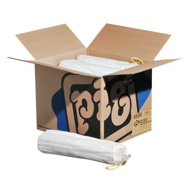 Pig Sorbents, 10 gal, 5 in x 18 in, Oil, White, Polypropylene - SKM411