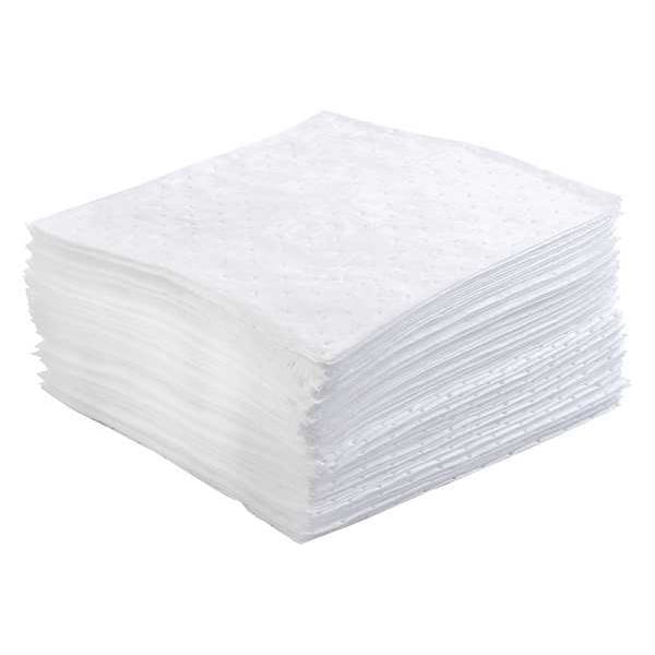 Brady Sorbents, 41 gal, 30 in x 30 in, Oil, White, Polypropylene - OP50