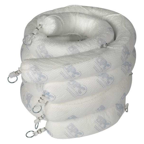 Brady Sorbents, 32 gal, 5 in x 10 ft, Oil, White, Polypropylene - SPC510