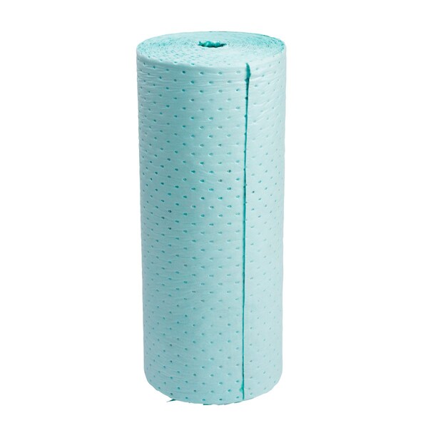 Brady Sorbents, 30 in W x 100 ft L, Black on Green, Polypropylene - HAZBB30