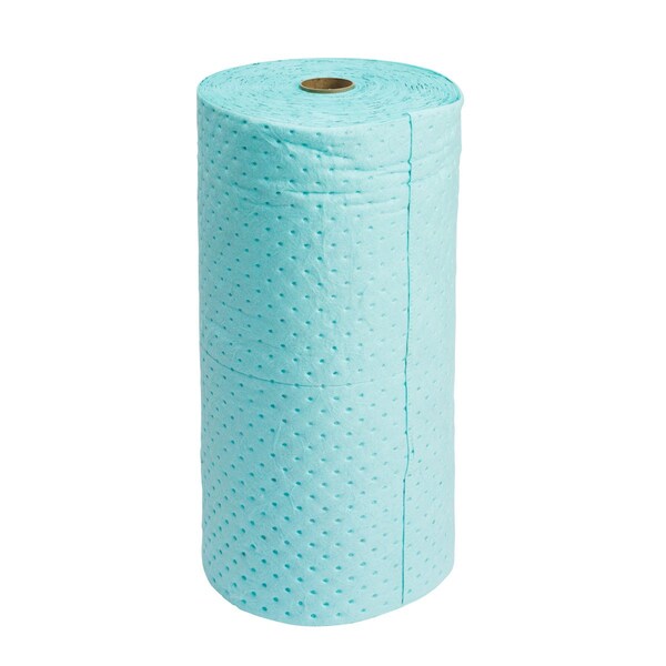 Brady Sorbents, 30 in W x 300 ft L, Black on Green, Polypropylene - HAZ303