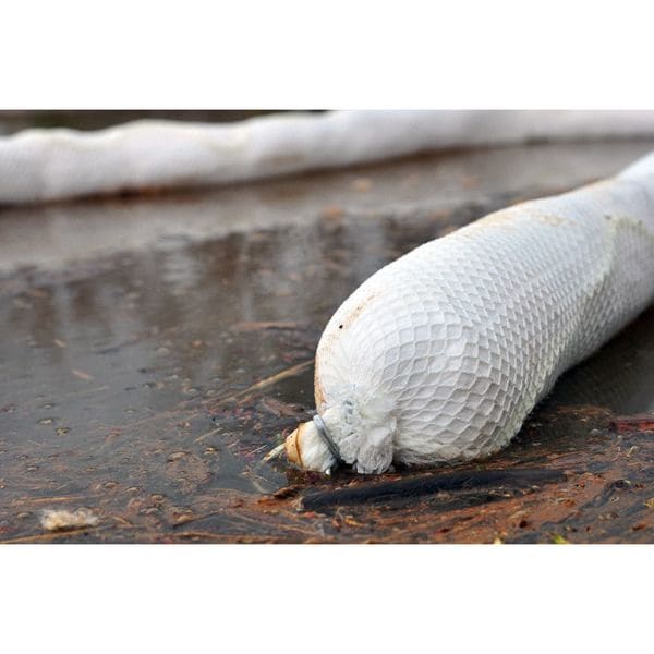 Spilfyter Sorbents, 56 gal, 8 in x 10 ft, Oil, White, Polypropylene - M-51S