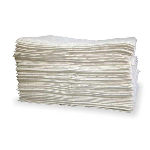 Brady Sorbents, 37 gal, 30 in x 150 ft, Oil, White, Polypropylene - SXT30DP