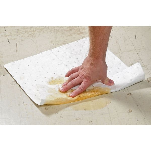 Brady Sorbents, 37 gal, 30 in x 150 ft, Oil, White, Polypropylene - SXT30DP
