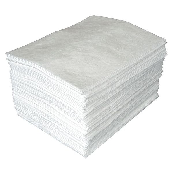 Brady Sorbents, 26 gal, 15 in x 19 in, Oil, White, Polypropylene - MXO1000
