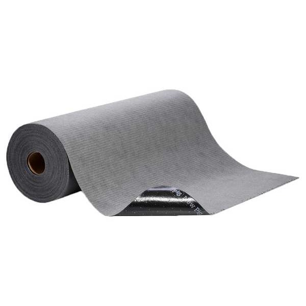 Pig Paint Booth Mat, 32 in x 100 ft, Paints, Solvents, Stains, Gray, Polypropylene - MAT32300-GY