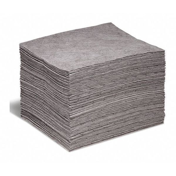 Spilltech Sorbents, 20 gal, 15 in x 18 in, Universal, Gray, Polypropylene - GP-M
