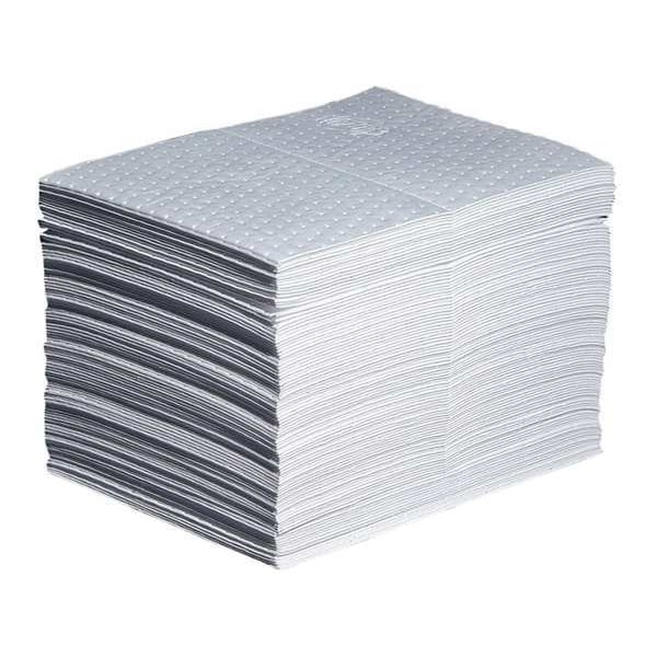 Pig Sorbents, 22 gal, 15 in x 20 in, Oil, White, Polypropylene - MAT403