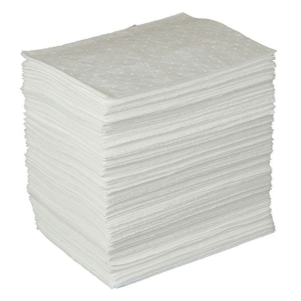 Brady Sorbents, 34 gal, 15 in x 17 in, Oil, White, Polypropylene - BPO200
