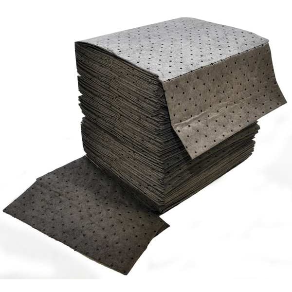 Spilfyter Sorbents, 28 gal, 16 in x 18 in, Universal, Gray, Polypropylene - GFF-72