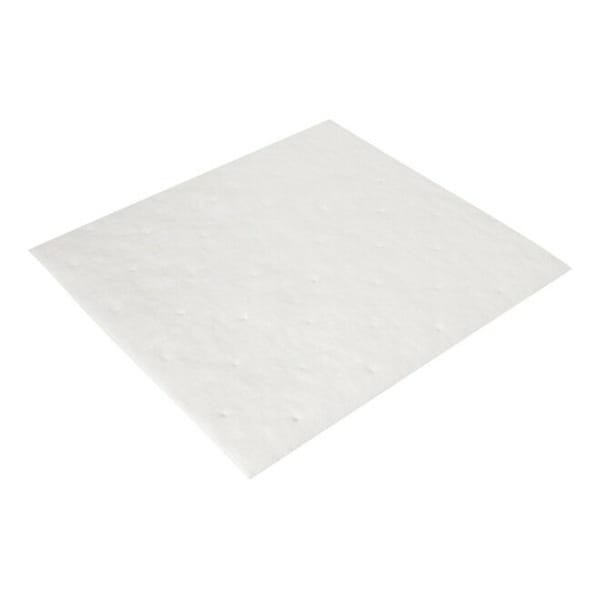 3M Sorbents, 37 1/2 gal, 17 in x 19 in, Oil, White, Polyester, Polypropylene - HP-156