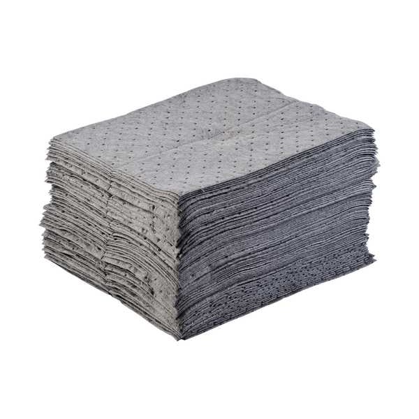 Brady Sorbents, 17 gal, 15 in x 17 in, Universal, Gray, Polypropylene - BPU500