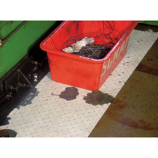 Brady Sorbents, 17 gal, 15 in x 17 in, Universal, Gray, Polypropylene - BPU500