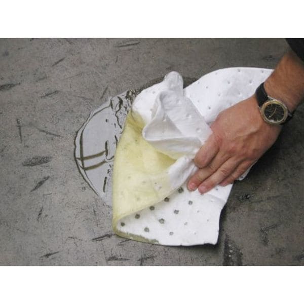 Brady Sorbents, 51 gal, 15 in x 19 in, Oil, White, Polypropylene - ENV200