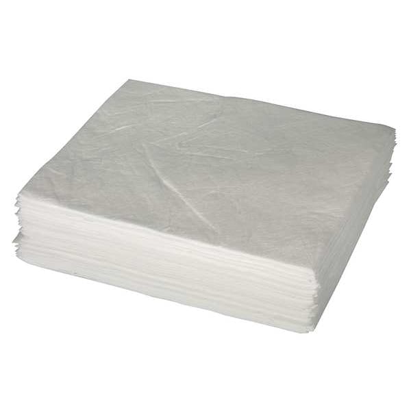 Brady Sorbents, 9 gal, 15 in x 19 in, Oil, White, Polypropylene - SR1850