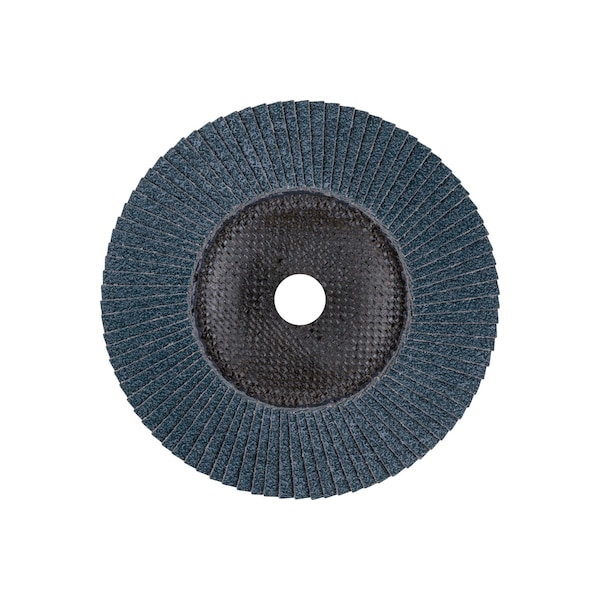 Disco de láminas POLIFAN® 7" x 7/8" A.H. - Z PSF EXTRA STEELOX, Zirconia, 40 Granos, Cónico - 60647