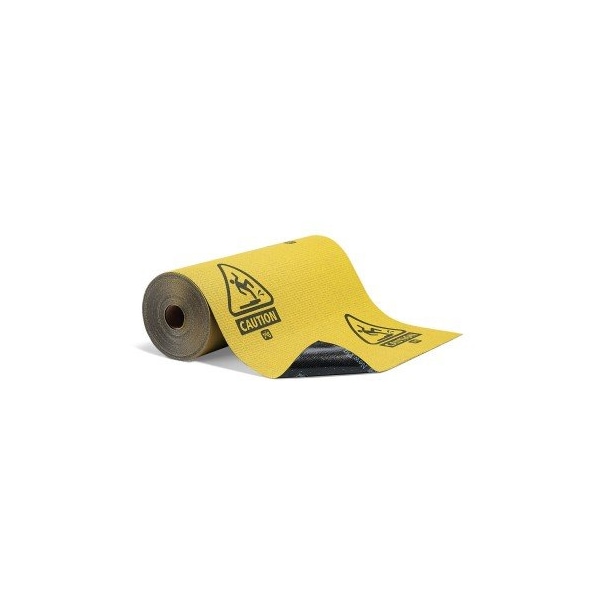 Pig PIG Grippy Caution Adhesive-Backed Absorbent Mat 1 roll Yellow 100' L x 32" W - MAT32400-YW