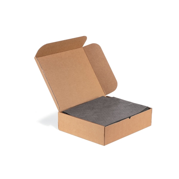 Pig Sorbent Pad, 11 3/16 gal, 40 in x 48 in, Universal, Gray, Polypropylene - MAT2232